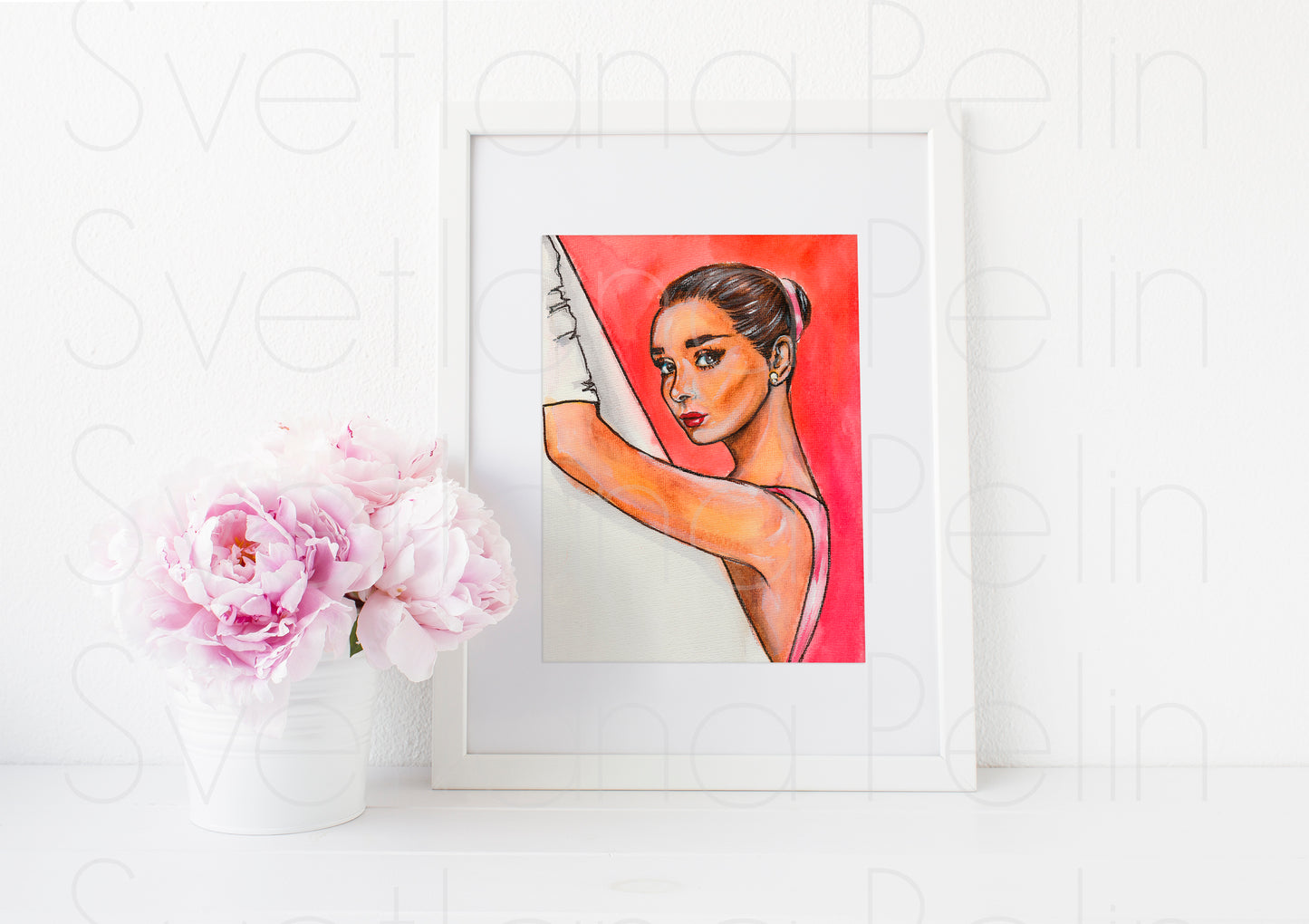 Audrey Hepburn, ART PRINT Signed by Artist