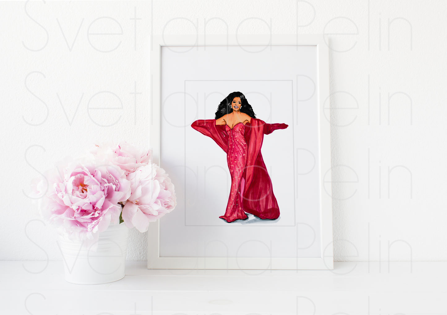 Diana Ross, ART PRINT Signed by Artist