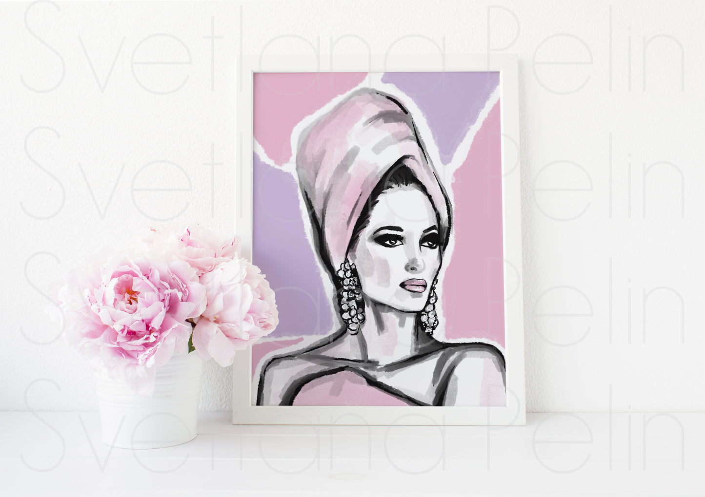 Christy Turlington, ART PRINT Signed by Artist