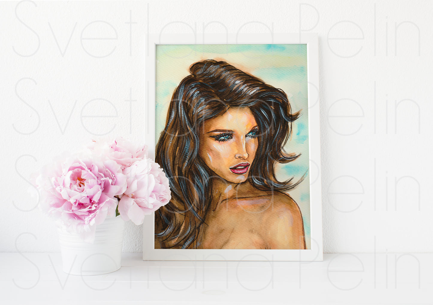 Stephanie Seymour, ART PRINT Signed by Artist