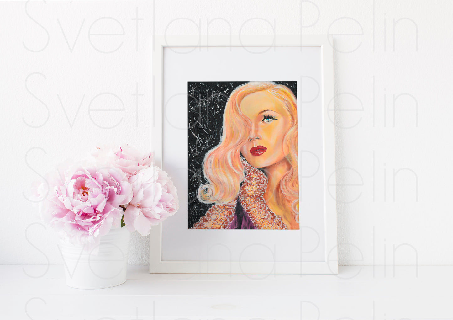 Veronica Lake, ART PRINT Signed by Artist