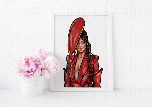 Camila, CC, ART PRINT Signed by Artist