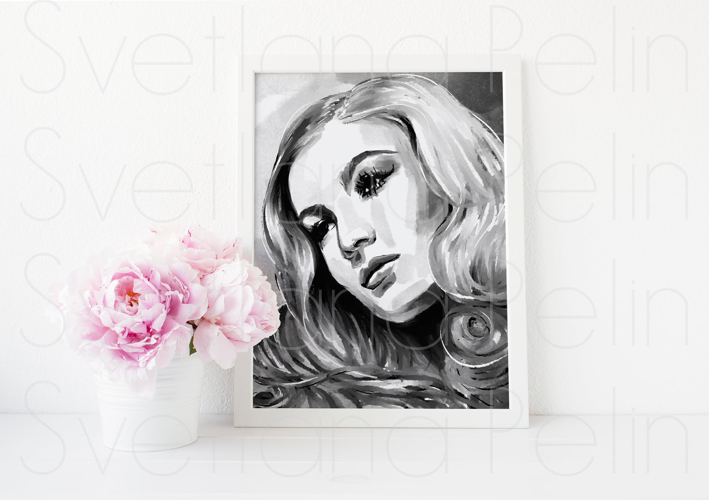 Veronica Lake, ART PRINT Signed by Artist