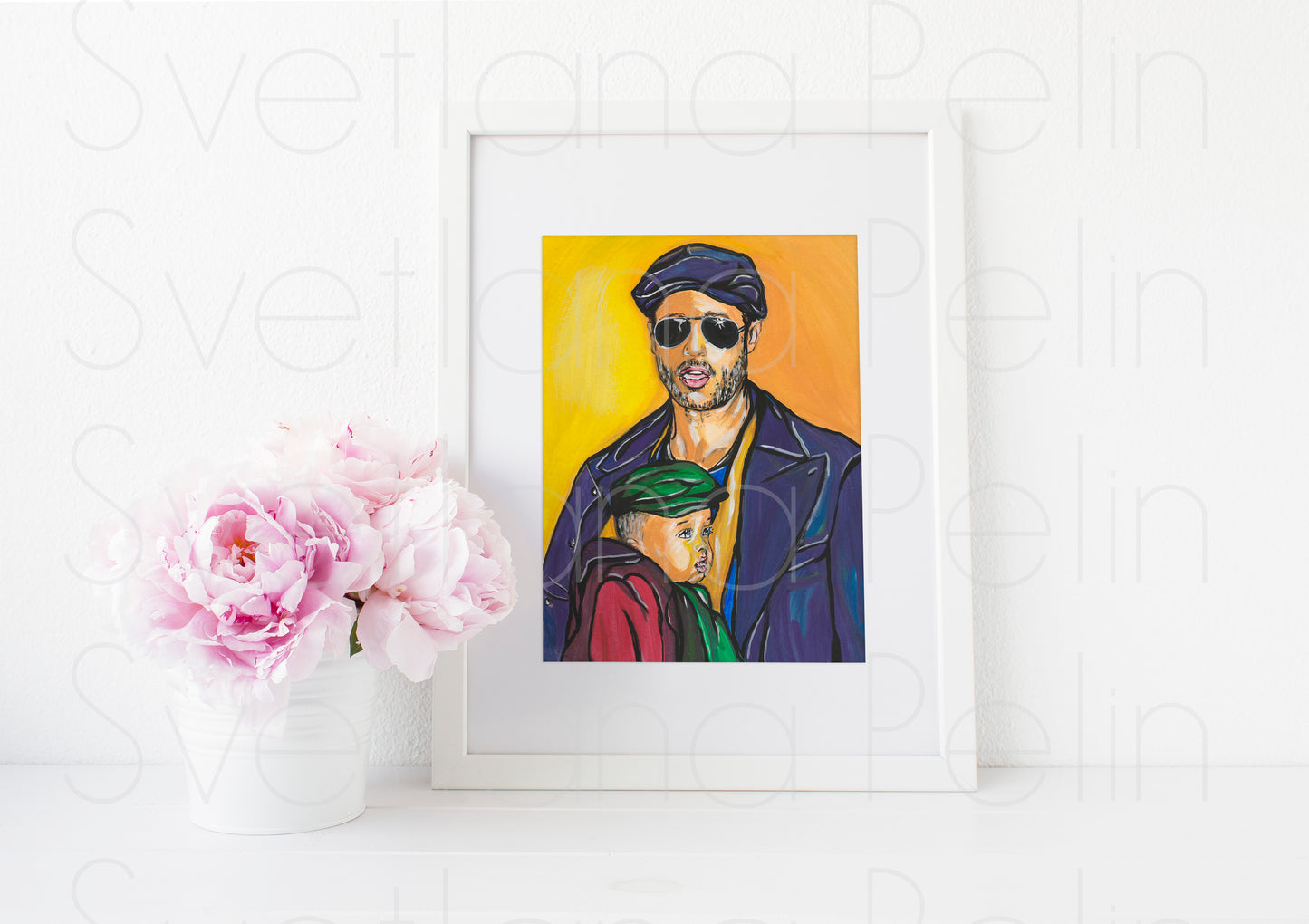 Brad Pitt, ART PRINT Signed by Artist