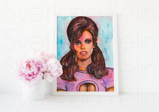 Raquel Welch, ART PRINT Signed by Artist