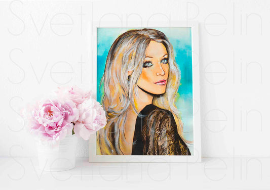 Blake Lively, ART PRINT Signed by Artist