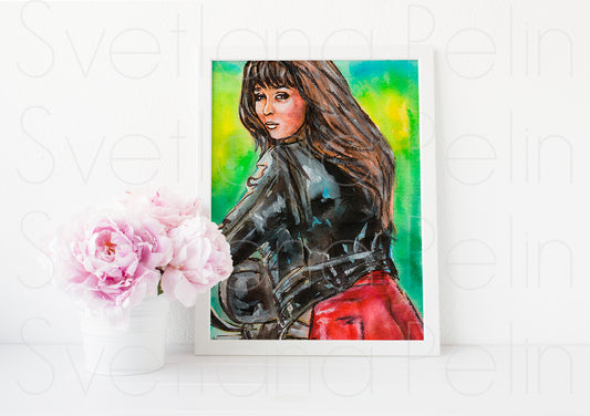 Shannen Doherty, Beverly Hills, ART PRINT Signed by Artist