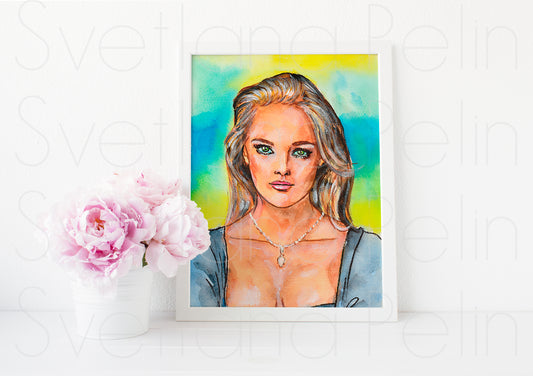 Vanessa Paradis, ART PRINT Signed by Artist