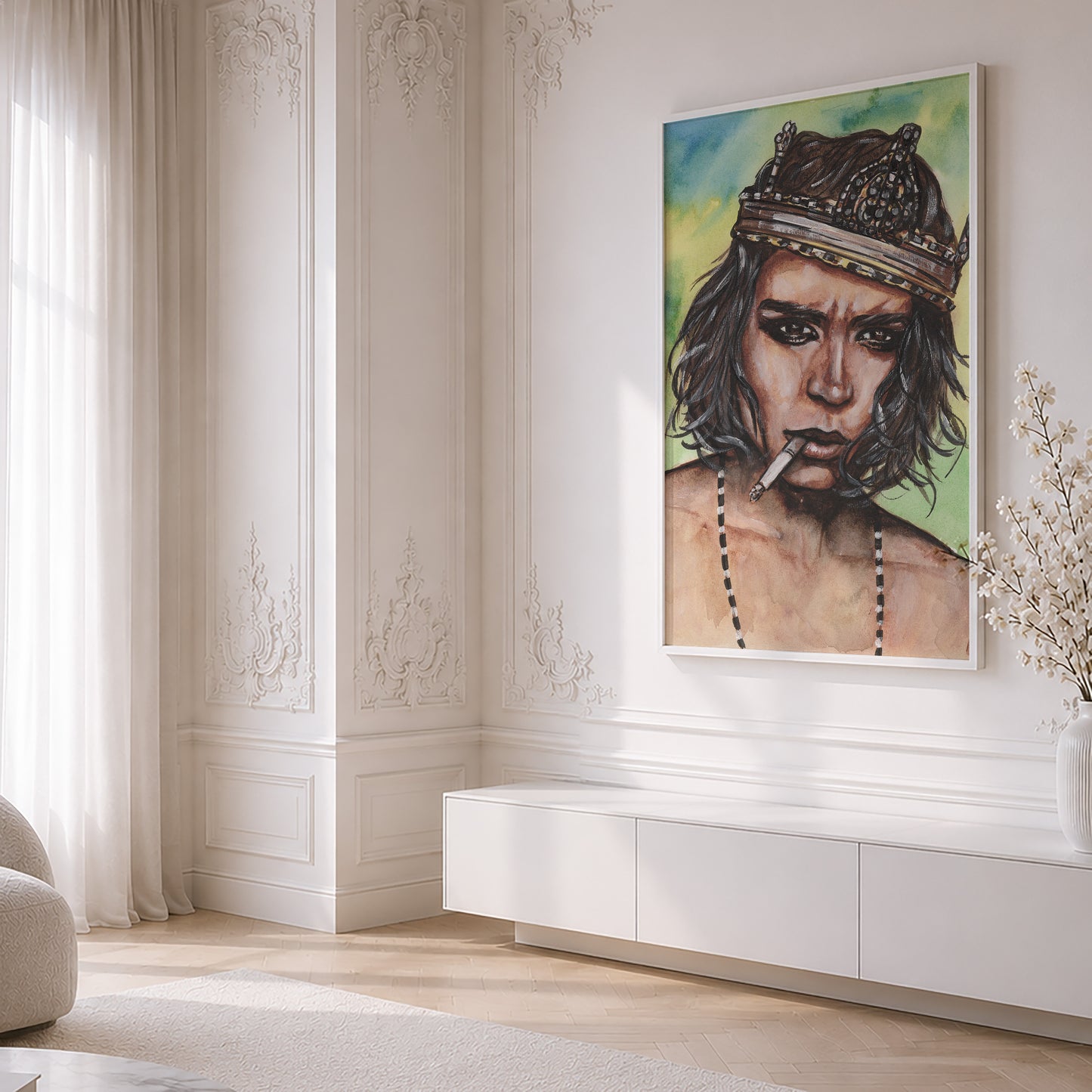 Johnny Depp. Museum Framed Print