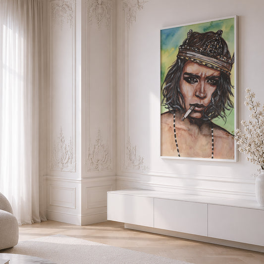 Johnny Depp. Museum Framed Print