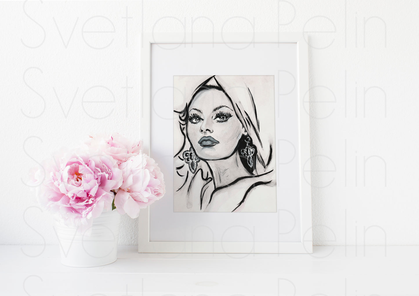 Sophia Loren, ART PRINT Signed by Artist