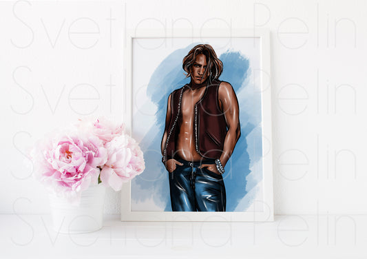 Keanu, ART PRINT Signed by Artist