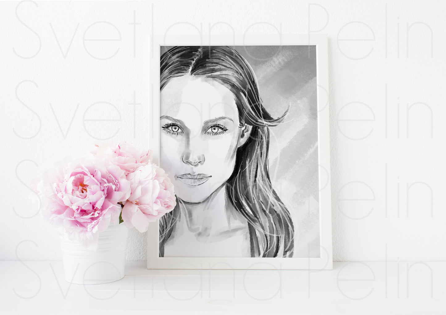 Claire Forlani, ART PRINT Signed by Artist