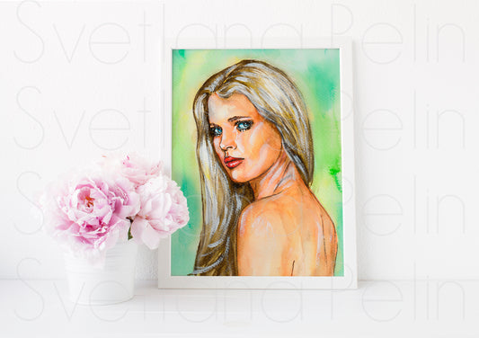 Kim Basinger, ART PRINT Signed by Artist