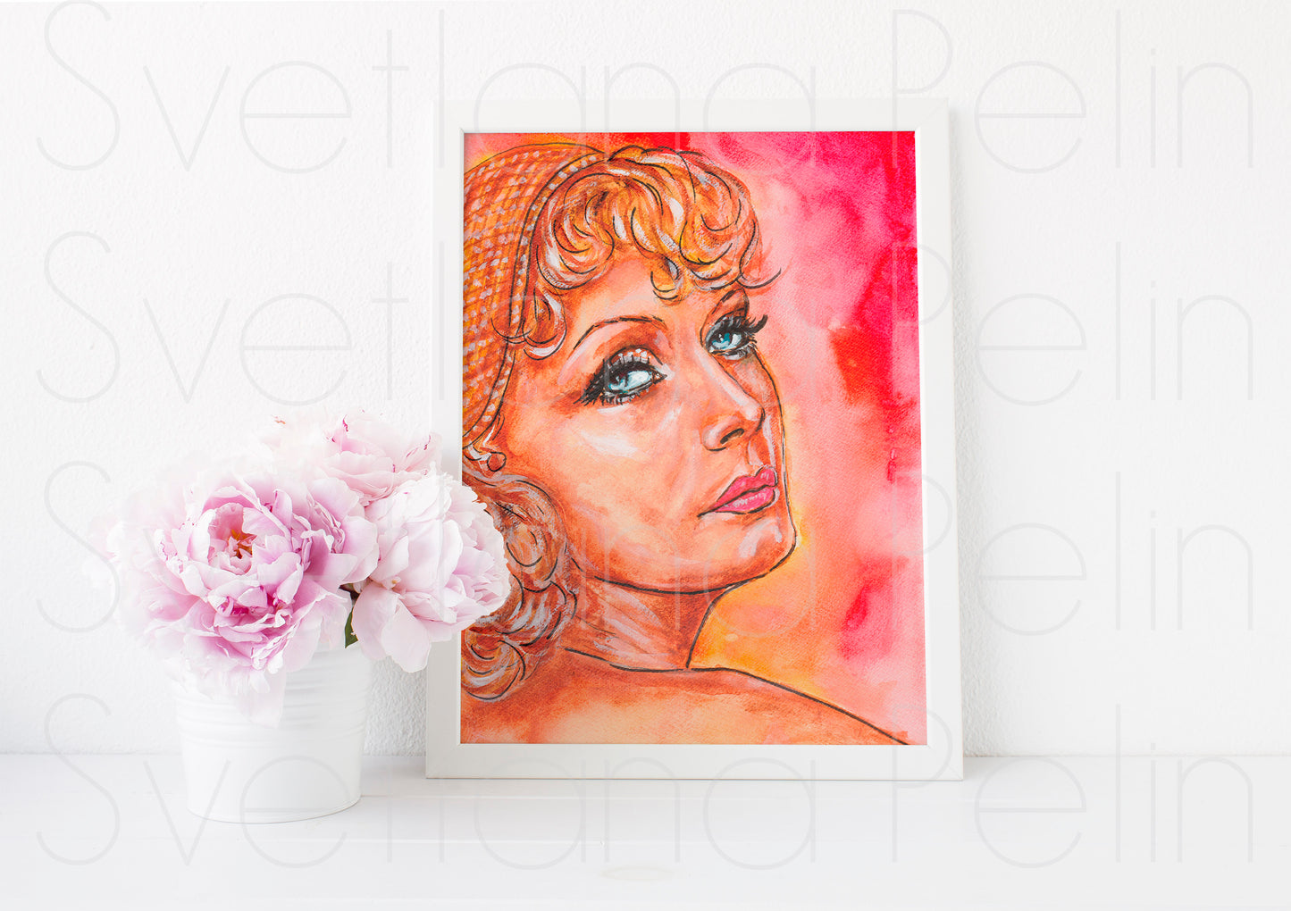 Greta Garbo, ART PRINT Signed by Artist