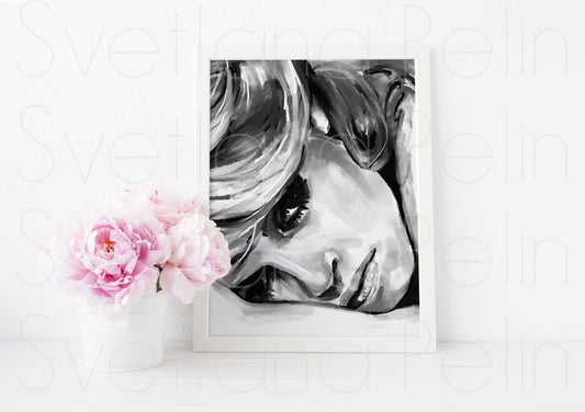 Brigitte Bardot, ART PRINT Signed by Artist