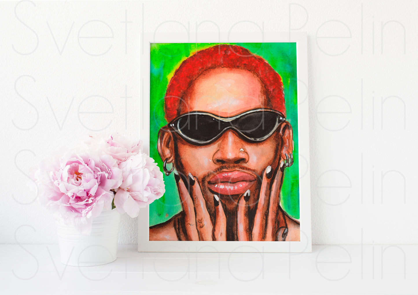 Dennis Rodman, ART PRINT Signed by Artist