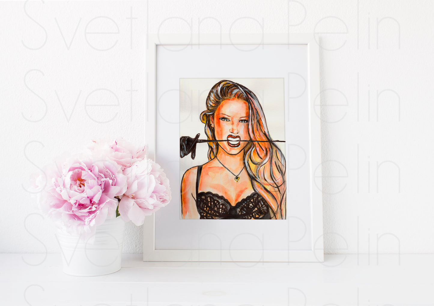Amber Heard, ART PRINT Signed by Artist