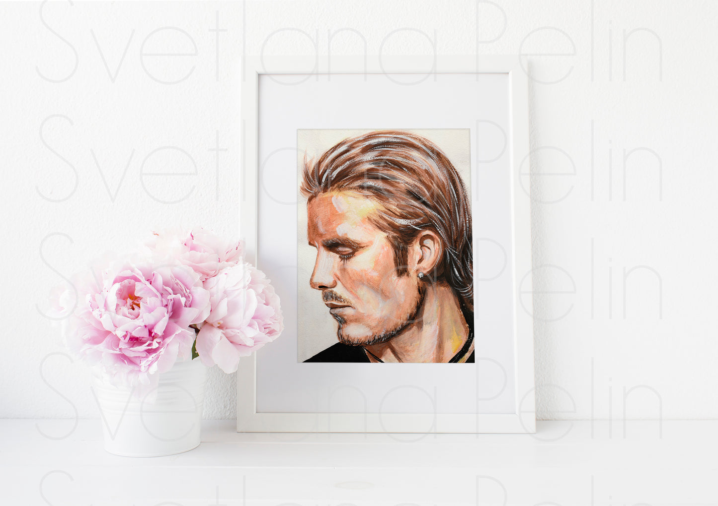 David Beckham, ART PRINT Signed by Artist