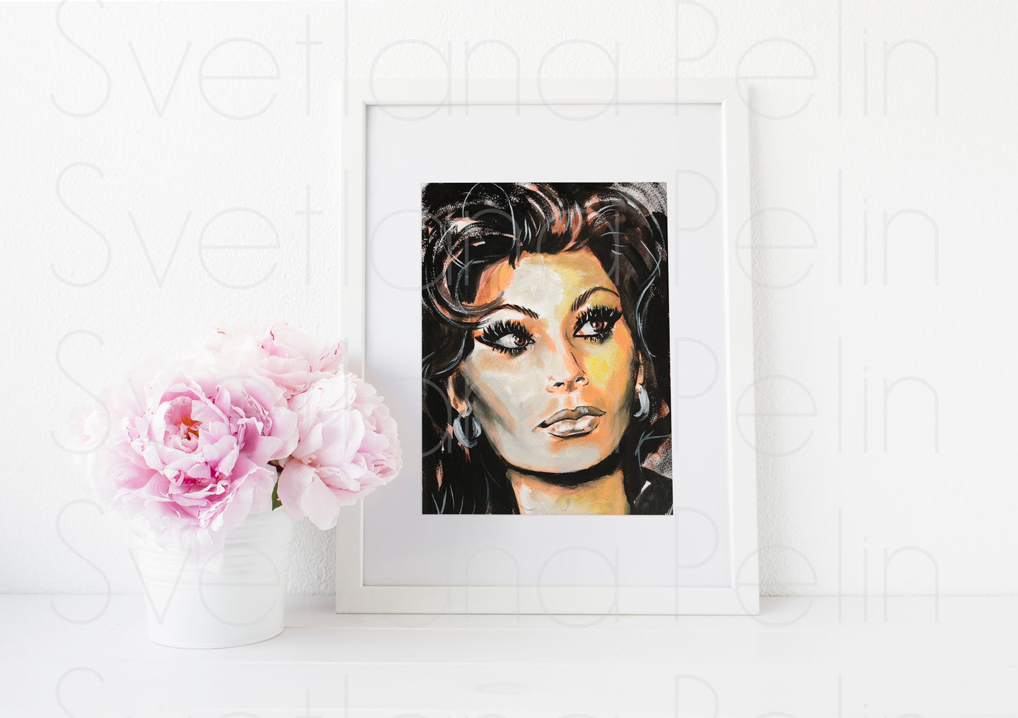 Sophia Loren, ART PRINT Signed by Artist