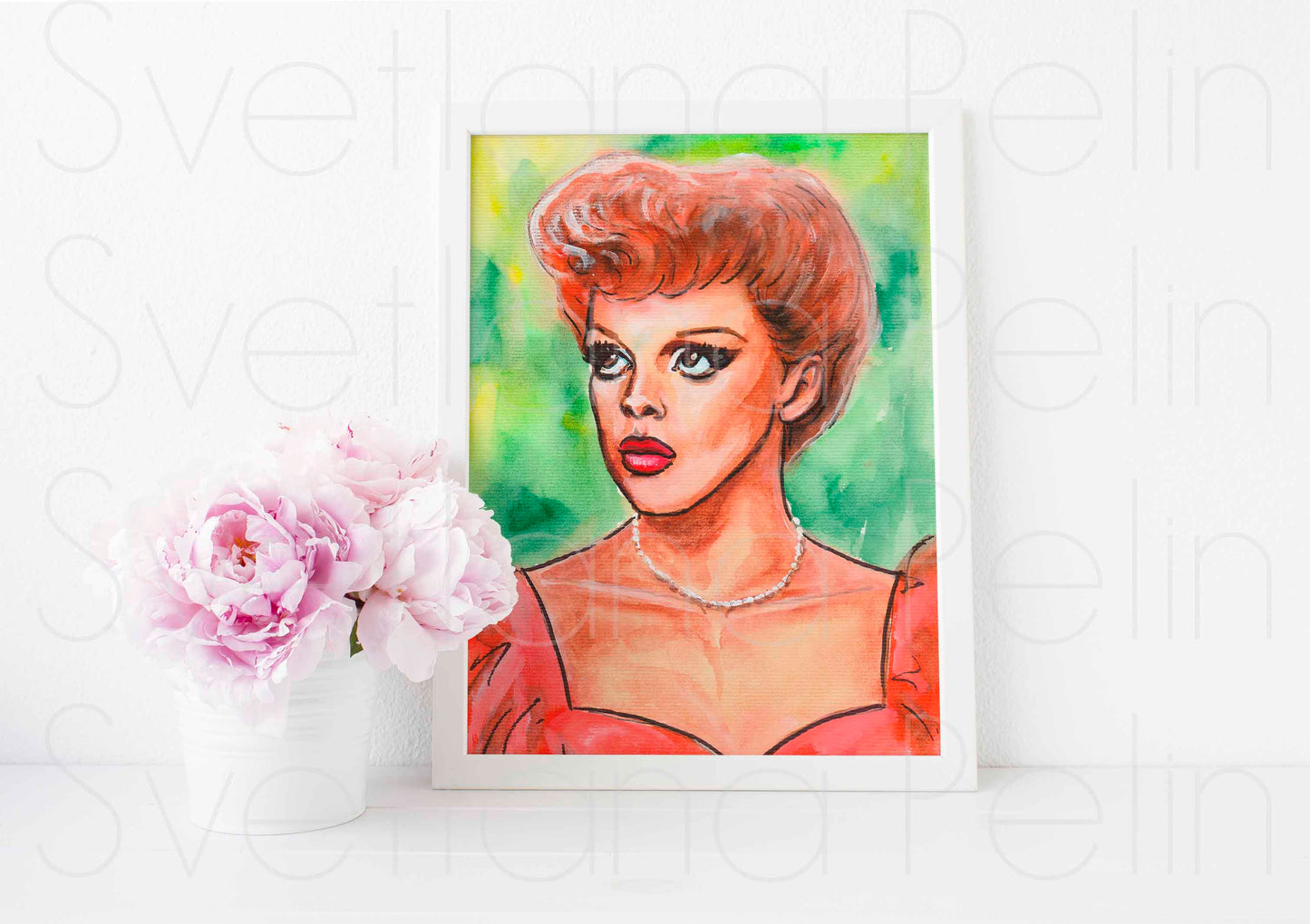 Judy Garland, ART PRINT Signed by Artist