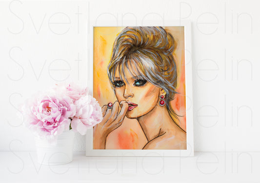 Kate Moss, ART PRINT Signed by Artist