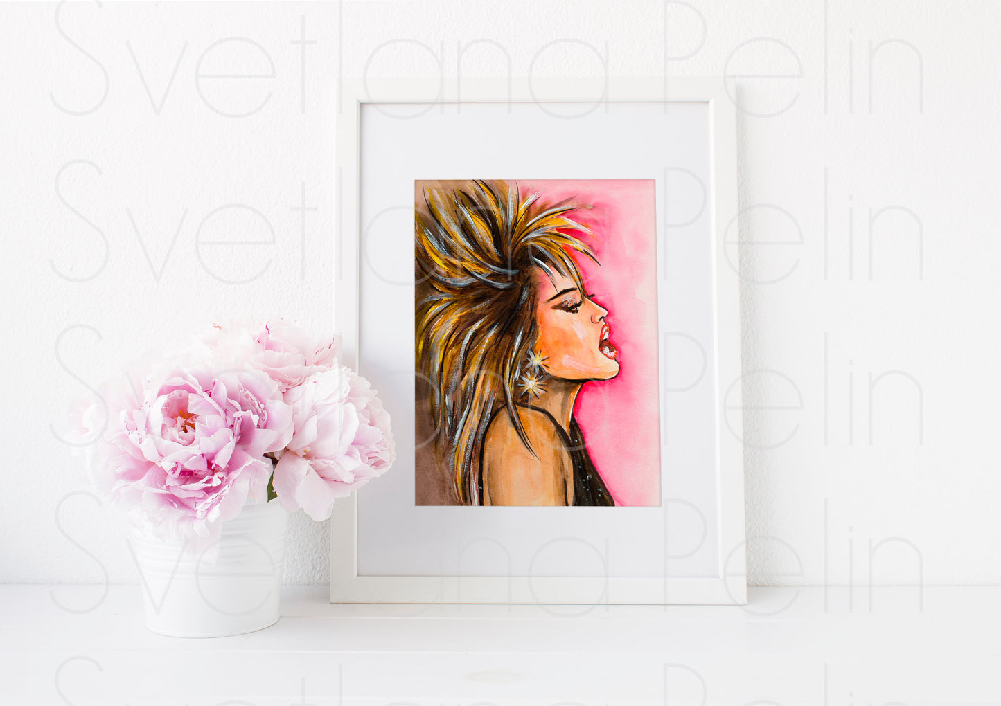 Miley, ART PRINT Signed by Artist