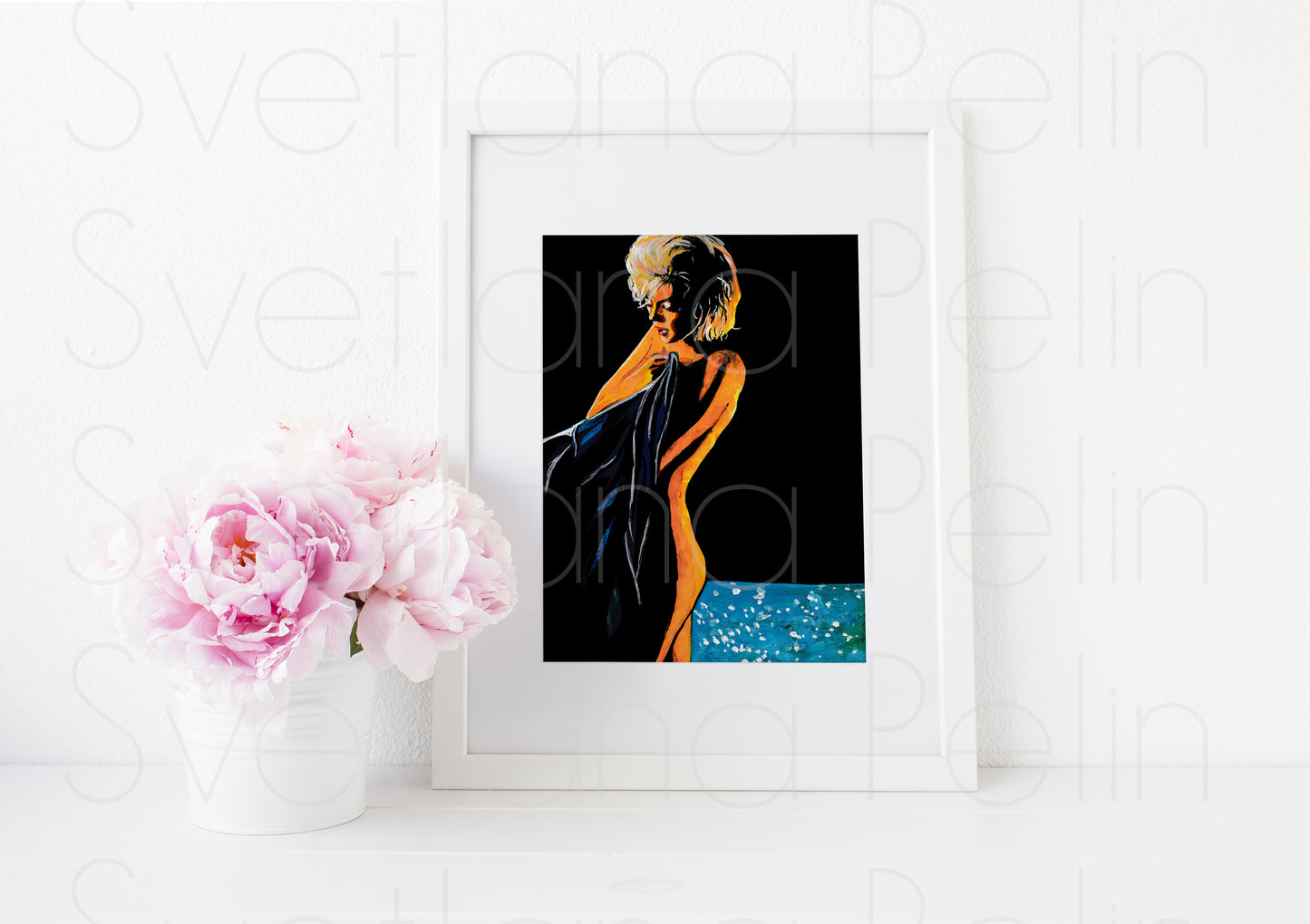 Marilyn Monroe, Something's Got to Give, SGTG, ART PRINT Signed by Artist