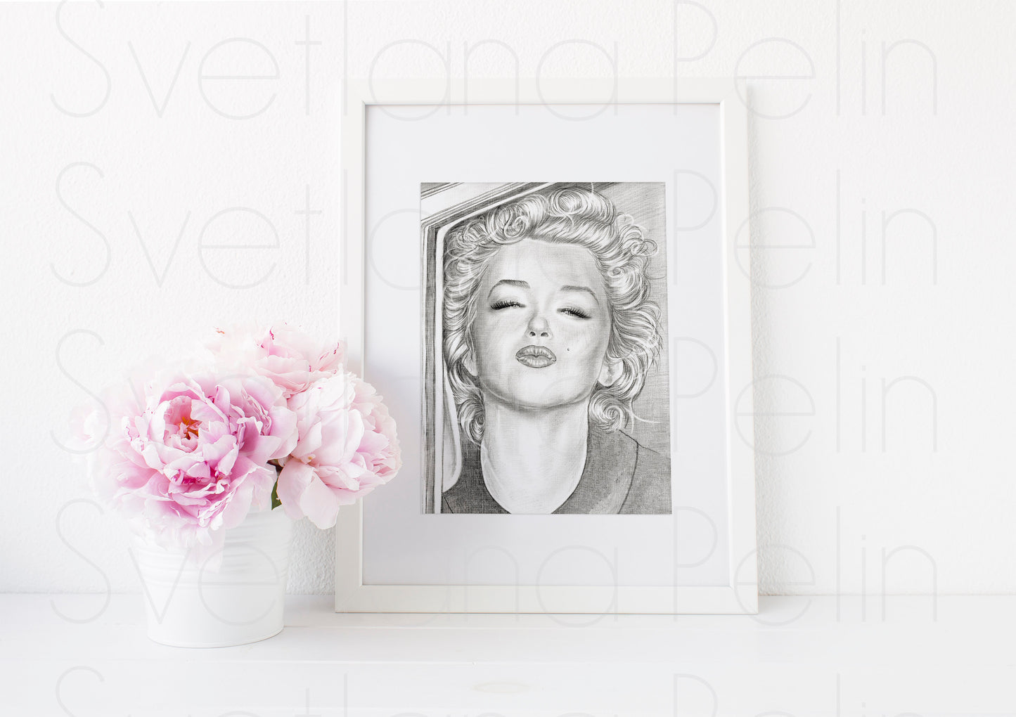 Marilyn Monroe, ART PRINT Signed by Artist