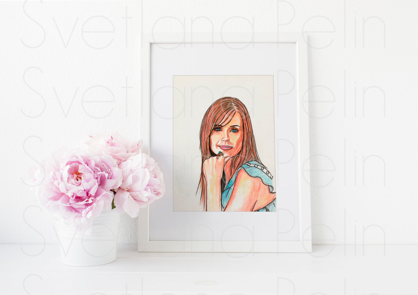 Courteney Cox, ART PRINT Signed by Artist