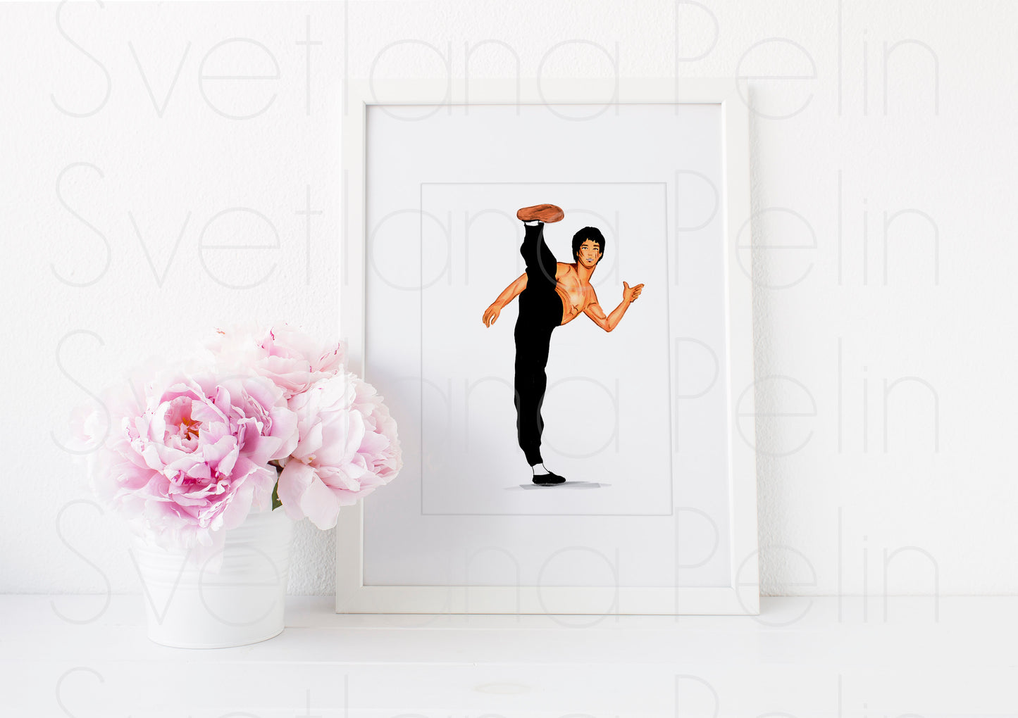 Bruce Lee, ART PRINT Signed by Artist