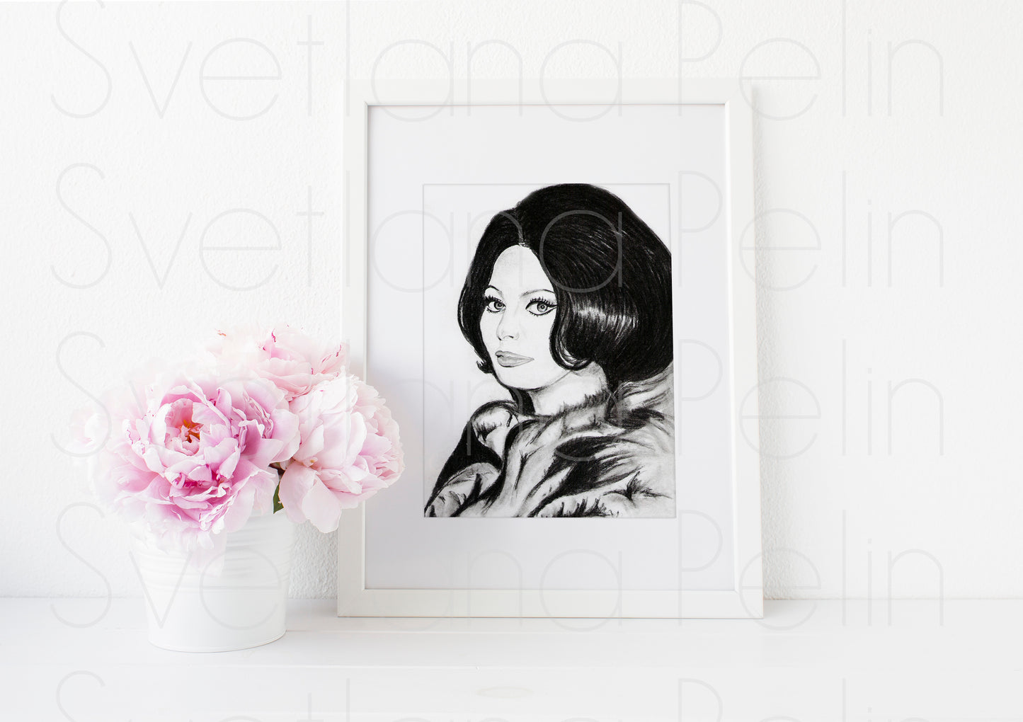 Sophia Loren, ART PRINT Signed by Artist