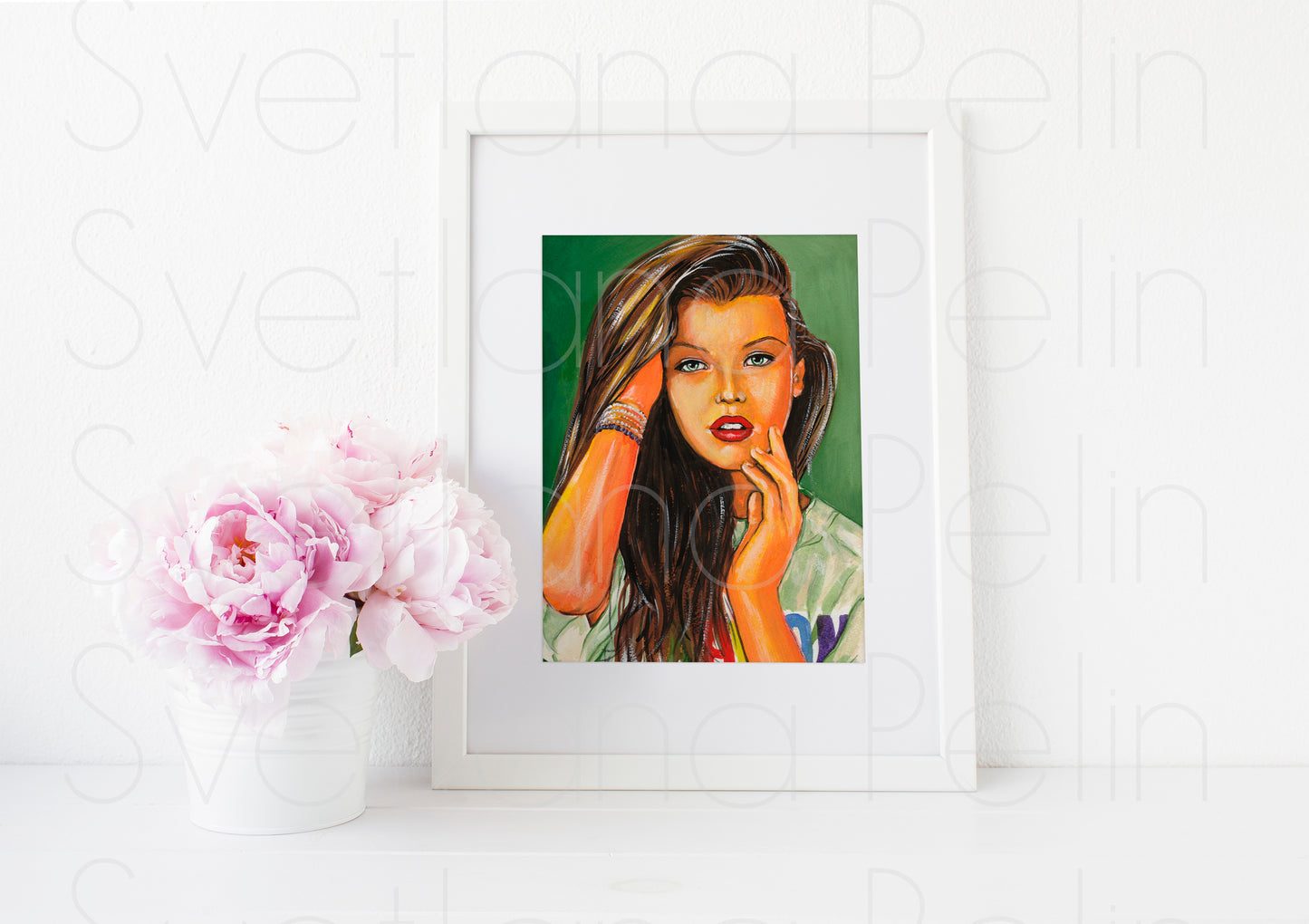 Milla Jovovich, ART PRINT Signed by Artist