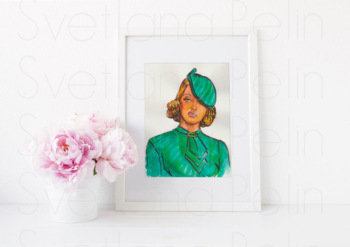 Bette Davis, ART PRINT Signed by Artist