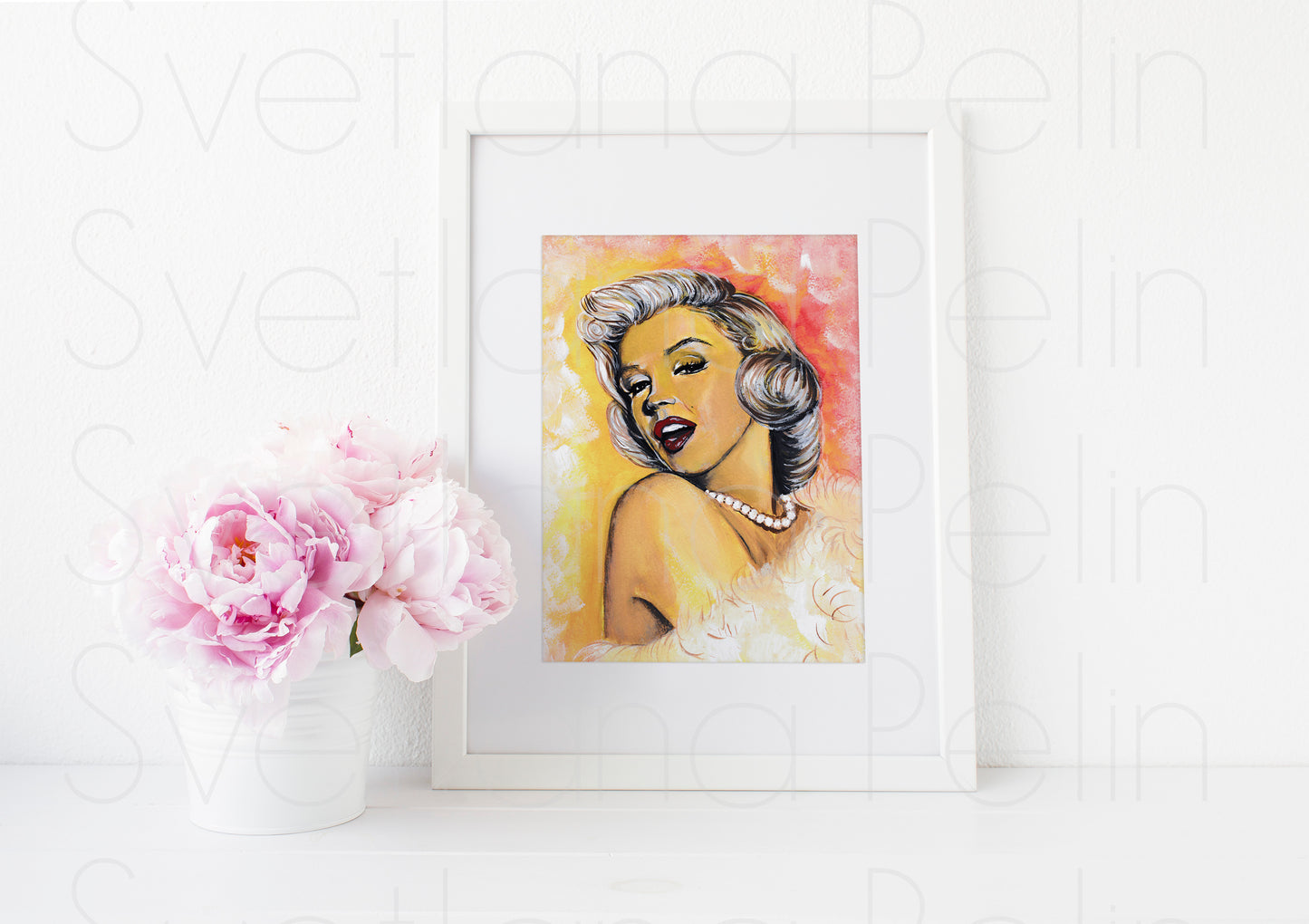 Marilyn Monroe, Gene Trindl, ART PRINT Signed by Artist