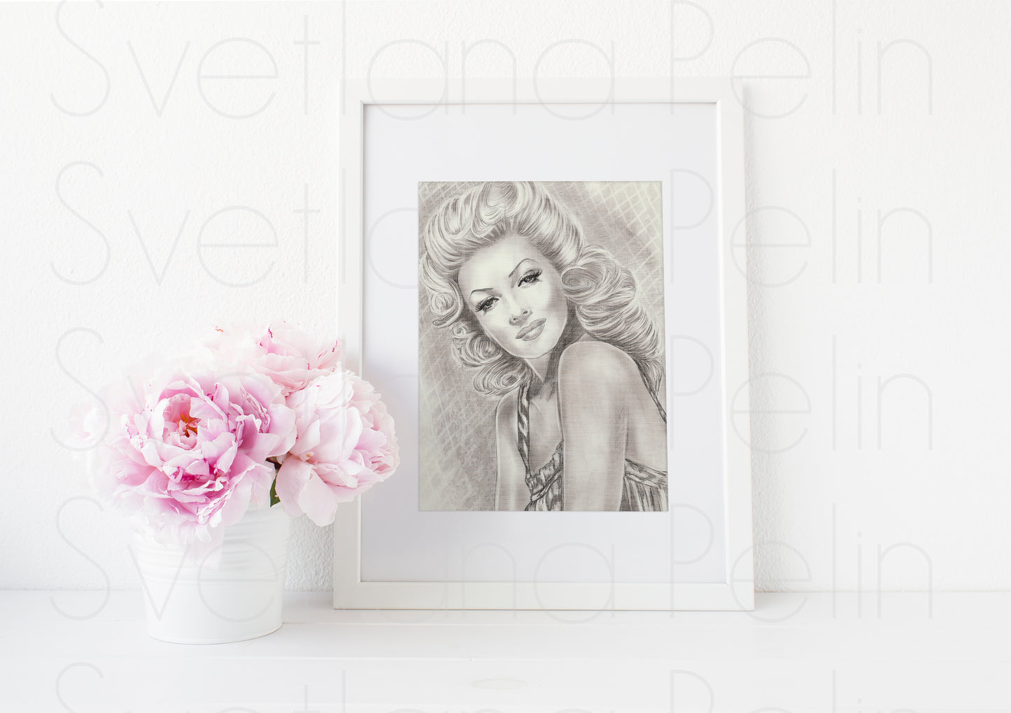 Lana Turner, ART PRINT Signed by Artist