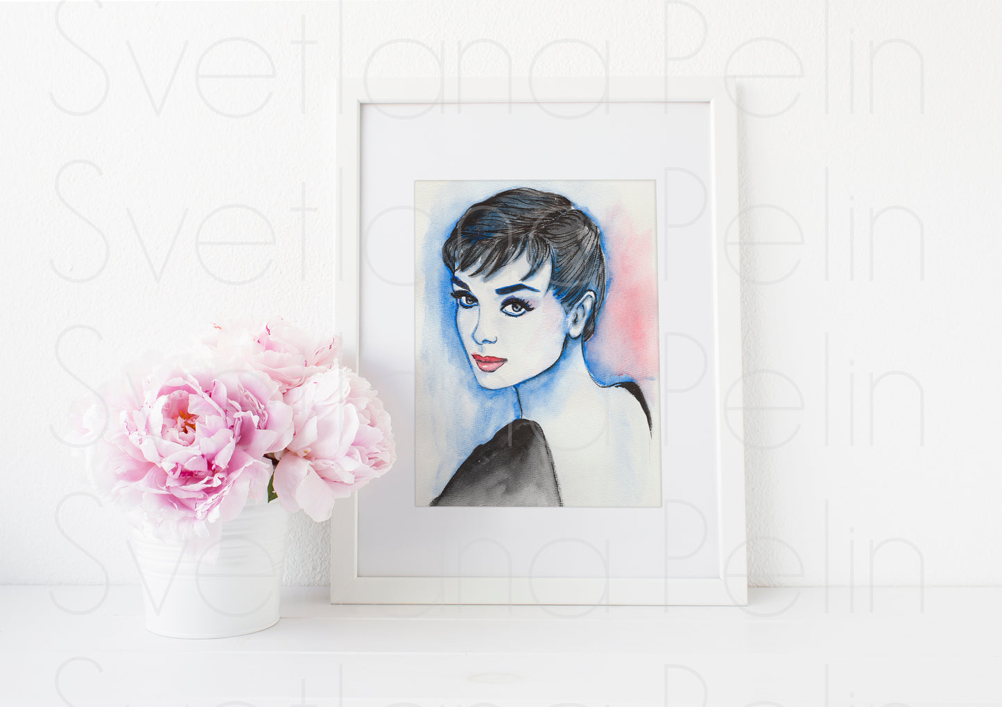 Audrey Hepburn, Sabrina, ART PRINT Signed by Artist