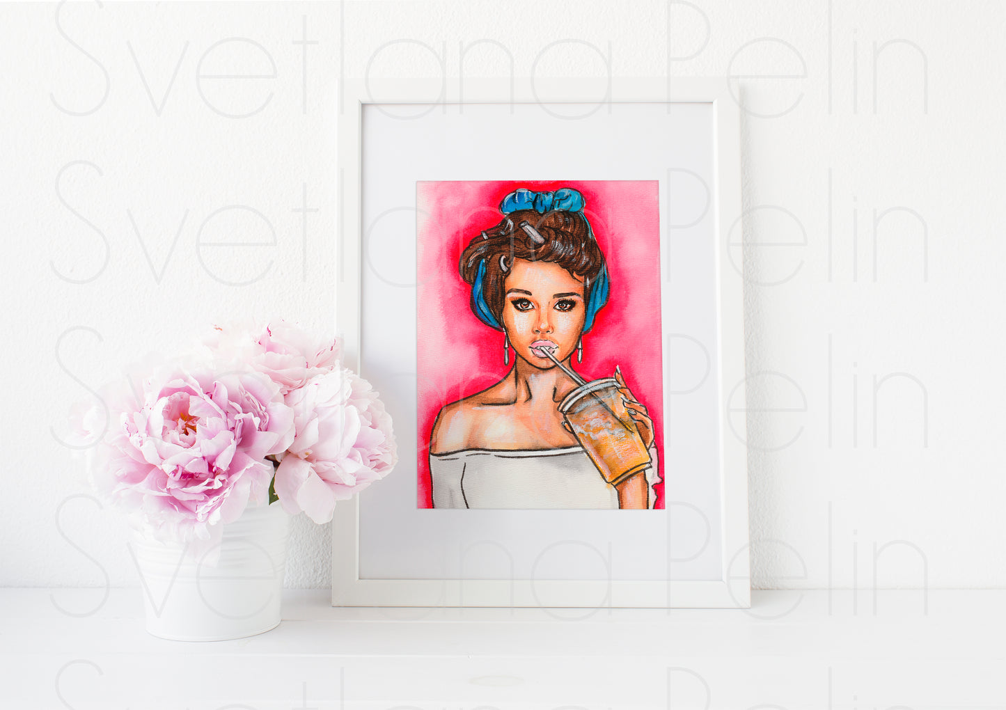 Selena Gomez, ART PRINT Signed by Artist