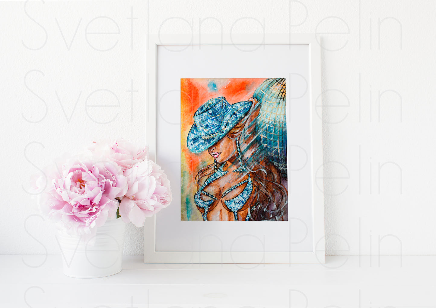 Fashion Girl, ART PRINT Signed by Artist