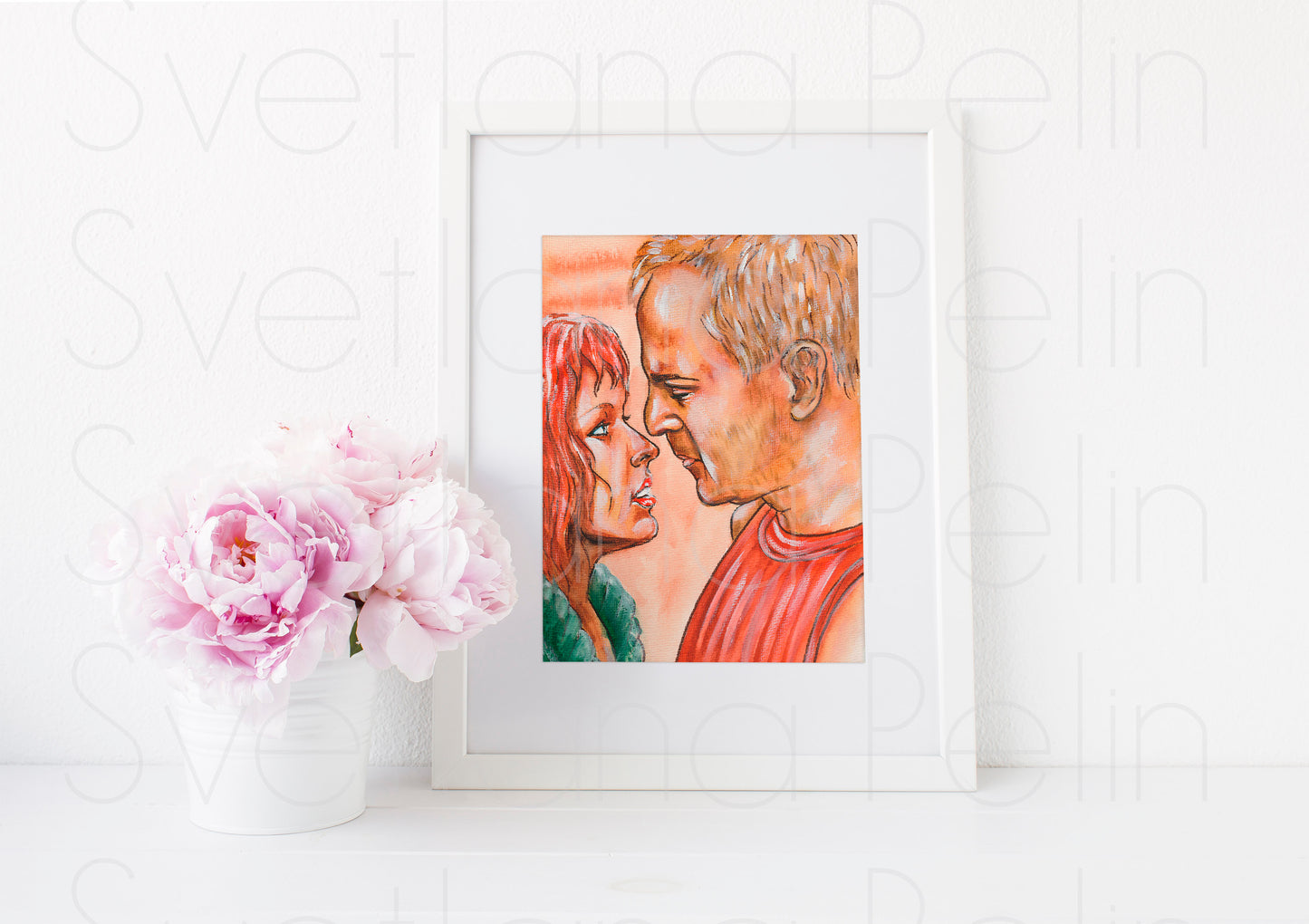 Bruce Willis, Milla Jovovich, The Fifth Element, ART PRINT Signed by Artist