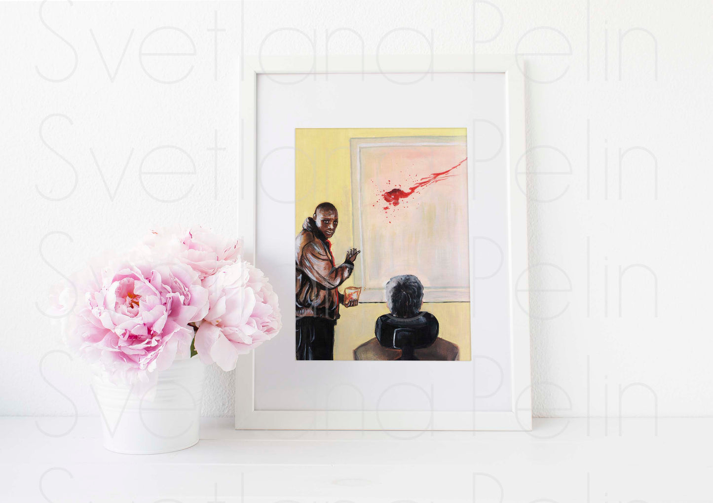 François Cluzet, Omar Sy, ART PRINT Signed by Artist