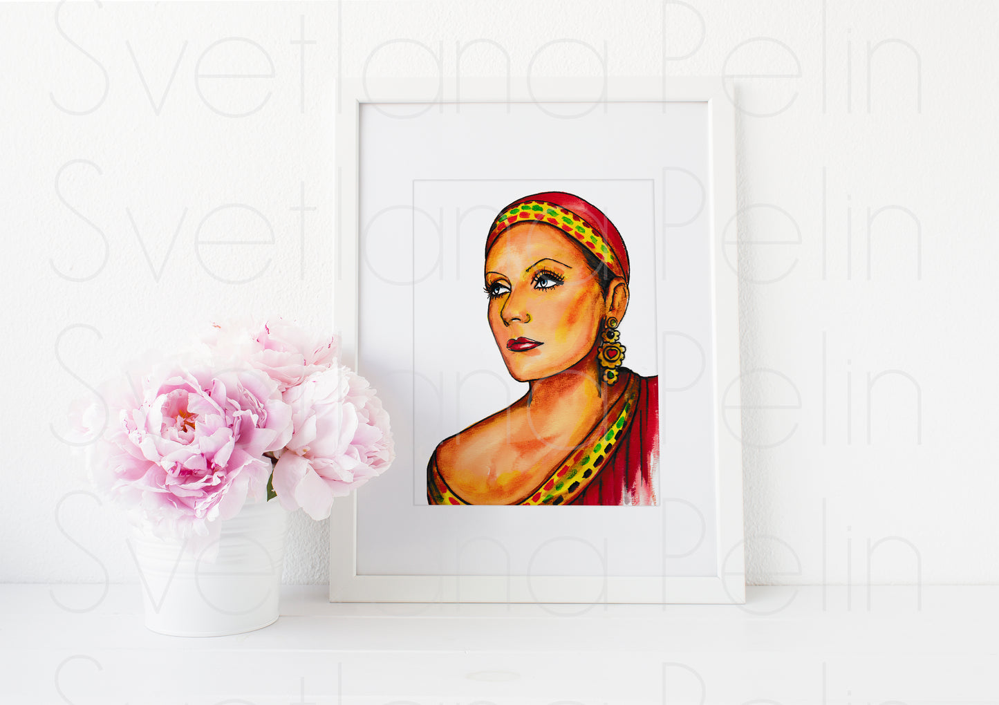 Greta Garbo, ART PRINT Signed by Artist