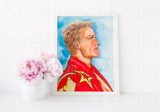 Dolph Lundgren, ART PRINT Signed by Artist