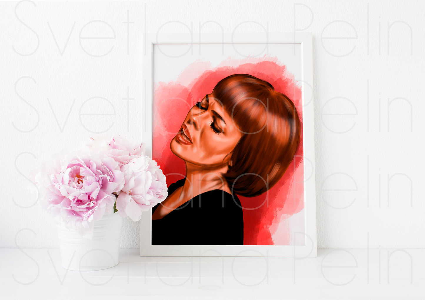 Mireille Mathieu, ART PRINT Signed by Artist