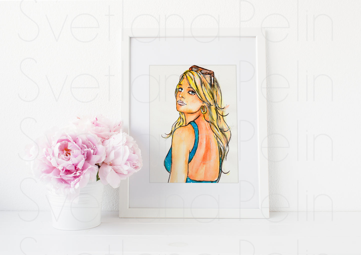 Margot Robbie, ART PRINT Signed by Artist