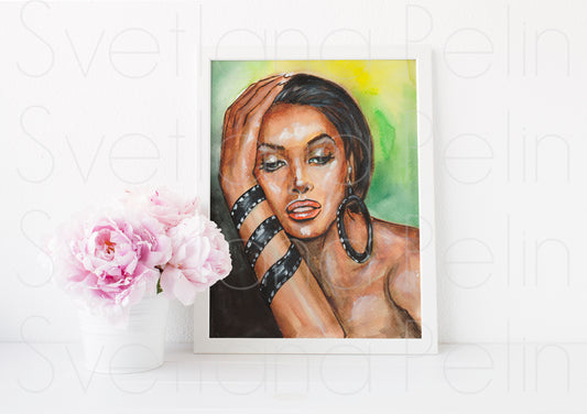 Christy Turlington, ART PRINT Signed by Artist