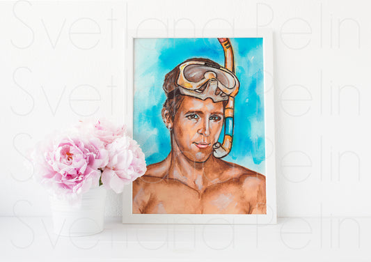 Ryan Reynolds, ART PRINT Signed by Artist