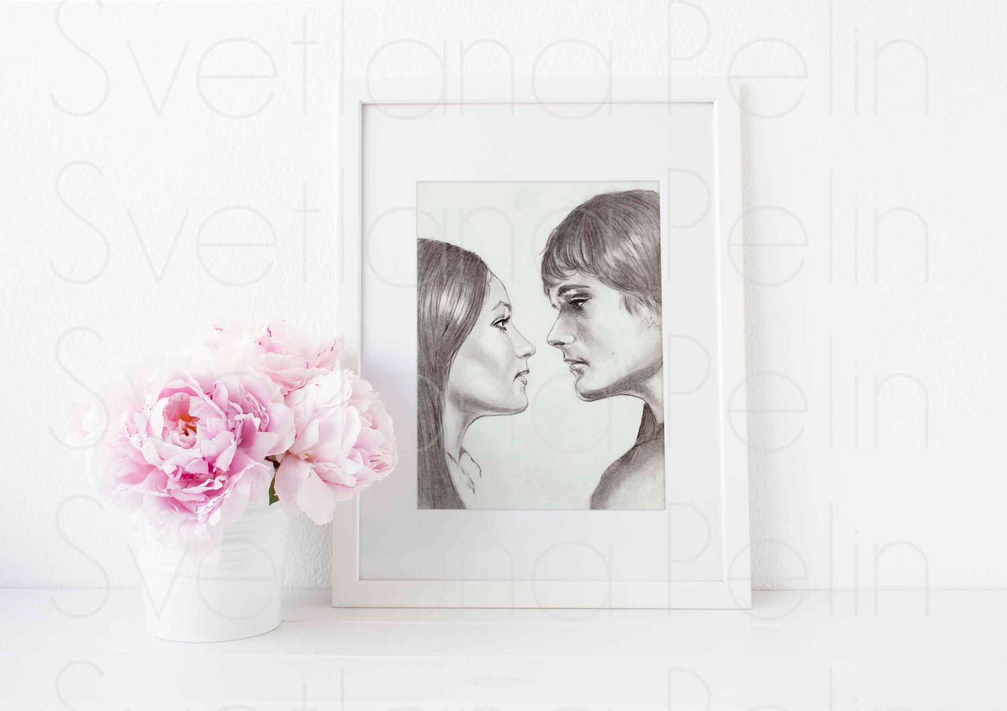 Olivia Hussey, Leonard Whiting, Romeo and Juliet, Juliet Capulet, Romeo Montague, ART PRINT Signed by Artist