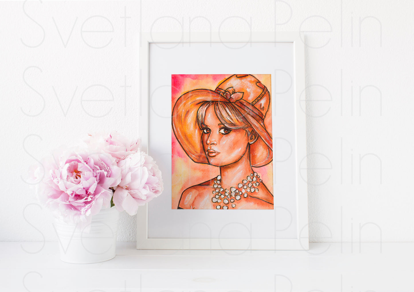 Brigitte Bardot, ART PRINT Signed by Artist