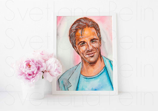 Don Johnson, ART PRINT Signed by Artist